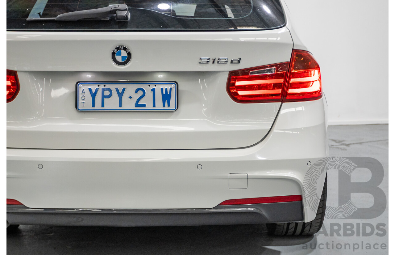 9/2013 BMW 318d M Sport Package F31 4D Wagon Alpin White Turbo Diesel 2.0L