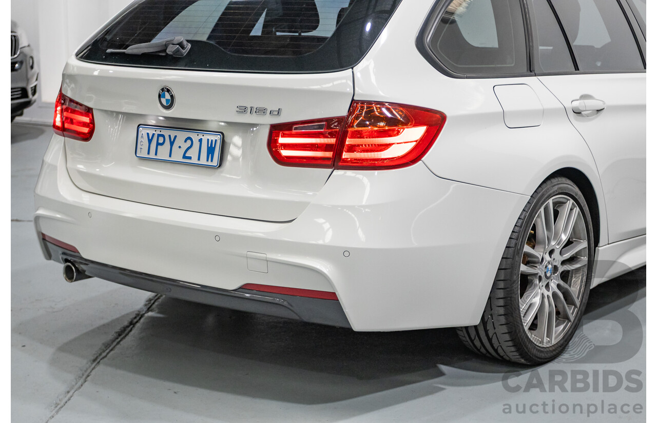 9/2013 BMW 318d M Sport Package F31 4D Wagon Alpin White Turbo Diesel 2.0L