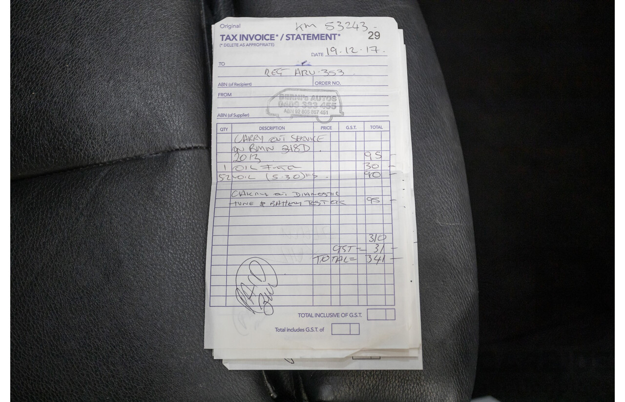 9/2013 BMW 318d M Sport Package F31 4D Wagon Alpin White Turbo Diesel 2.0L