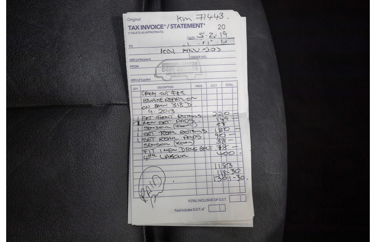 9/2013 BMW 318d M Sport Package F31 4D Wagon Alpin White Turbo Diesel 2.0L