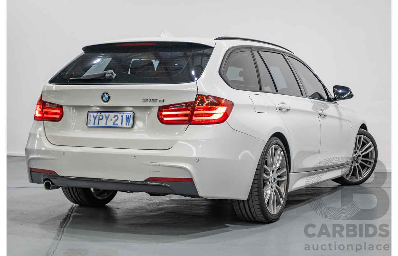 9/2013 BMW 318d M Sport Package F31 4D Wagon Alpin White Turbo Diesel 2.0L