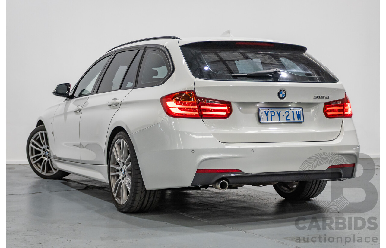 9/2013 BMW 318d M Sport Package F31 4D Wagon Alpin White Turbo Diesel 2.0L