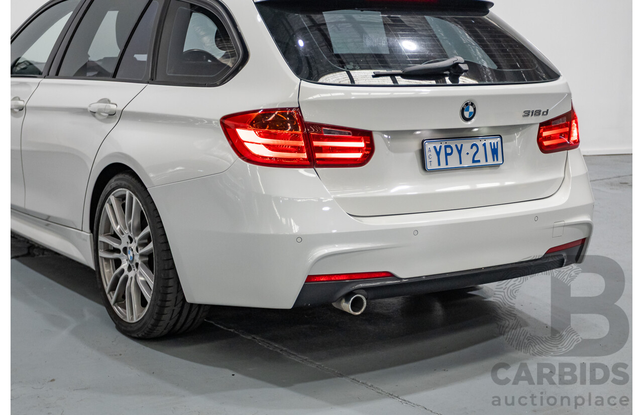 9/2013 BMW 318d M Sport Package F31 4D Wagon Alpin White Turbo Diesel 2.0L
