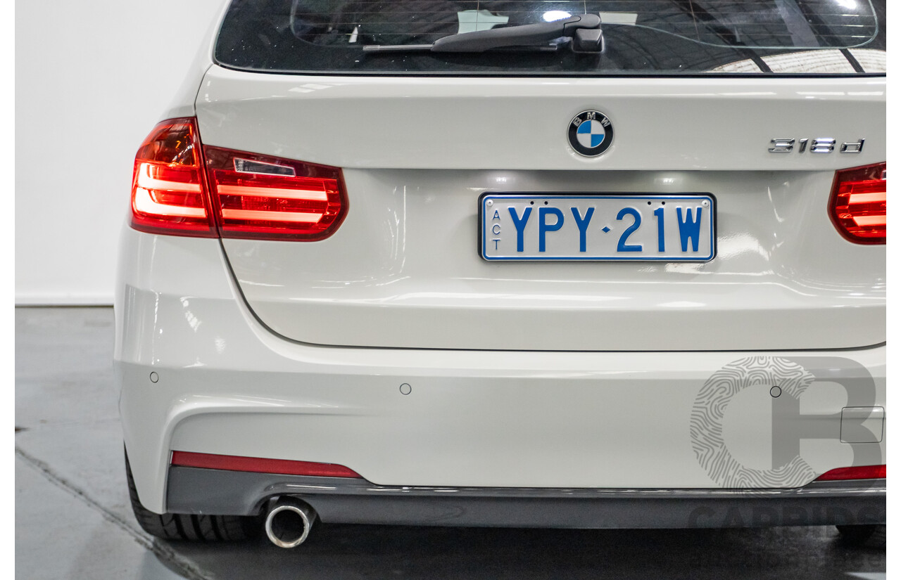 9/2013 BMW 318d M Sport Package F31 4D Wagon Alpin White Turbo Diesel 2.0L