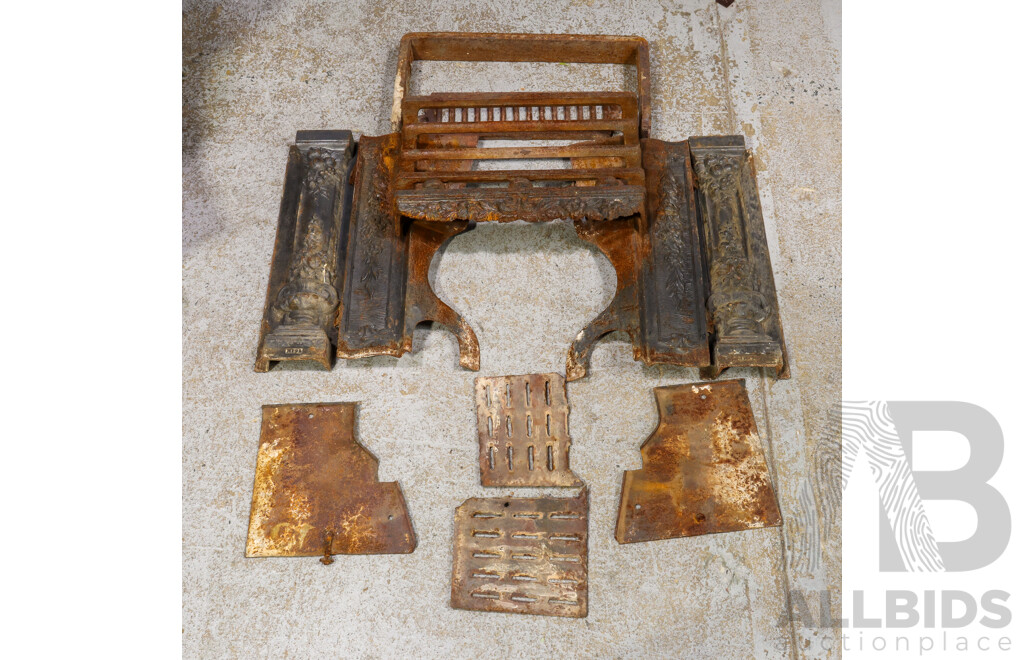 Victorian Cast Iron Fire Place Surround