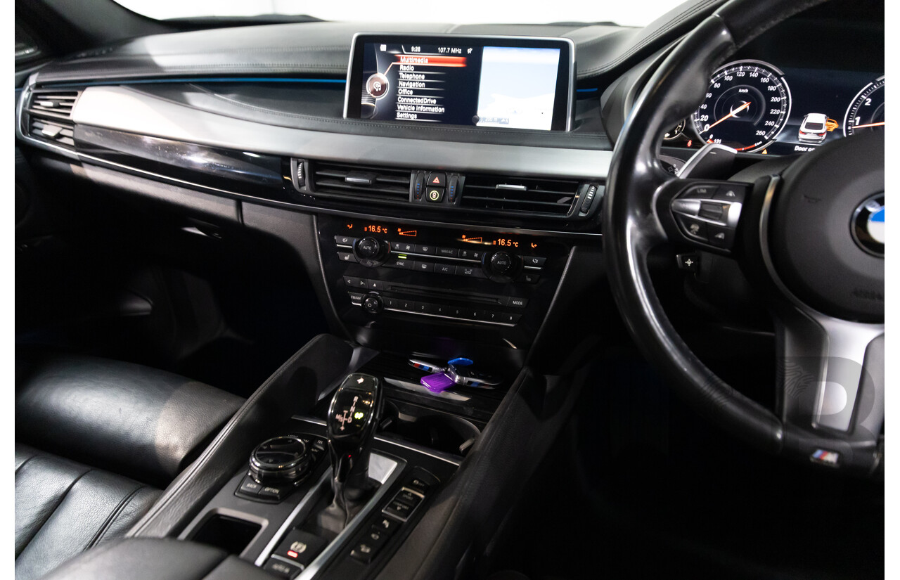 5/2015 Bmw X6 Xdrive 50i M Sport F16 4d Coupe Carbon Black Metallic Twin Turbo V8 4.4L