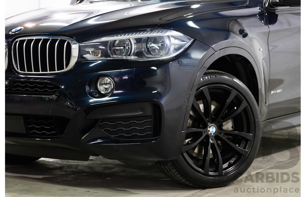 5/2015 Bmw X6 Xdrive 50i M Sport F16 4d Coupe Carbon Black Metallic Twin Turbo V8 4.4L