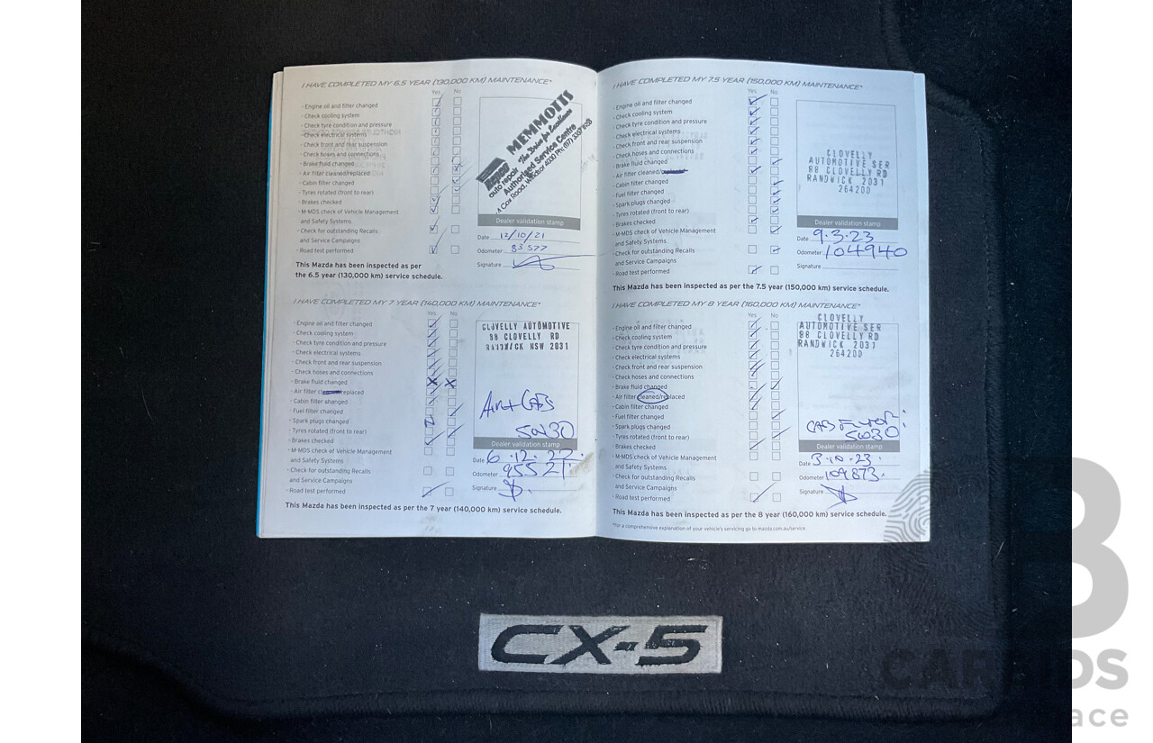 11/2012 Mazda Cx-5 Grand Tourer (4x4) 4d Wagon Stormy Blue Metallic Turbo Diesel 2.2L