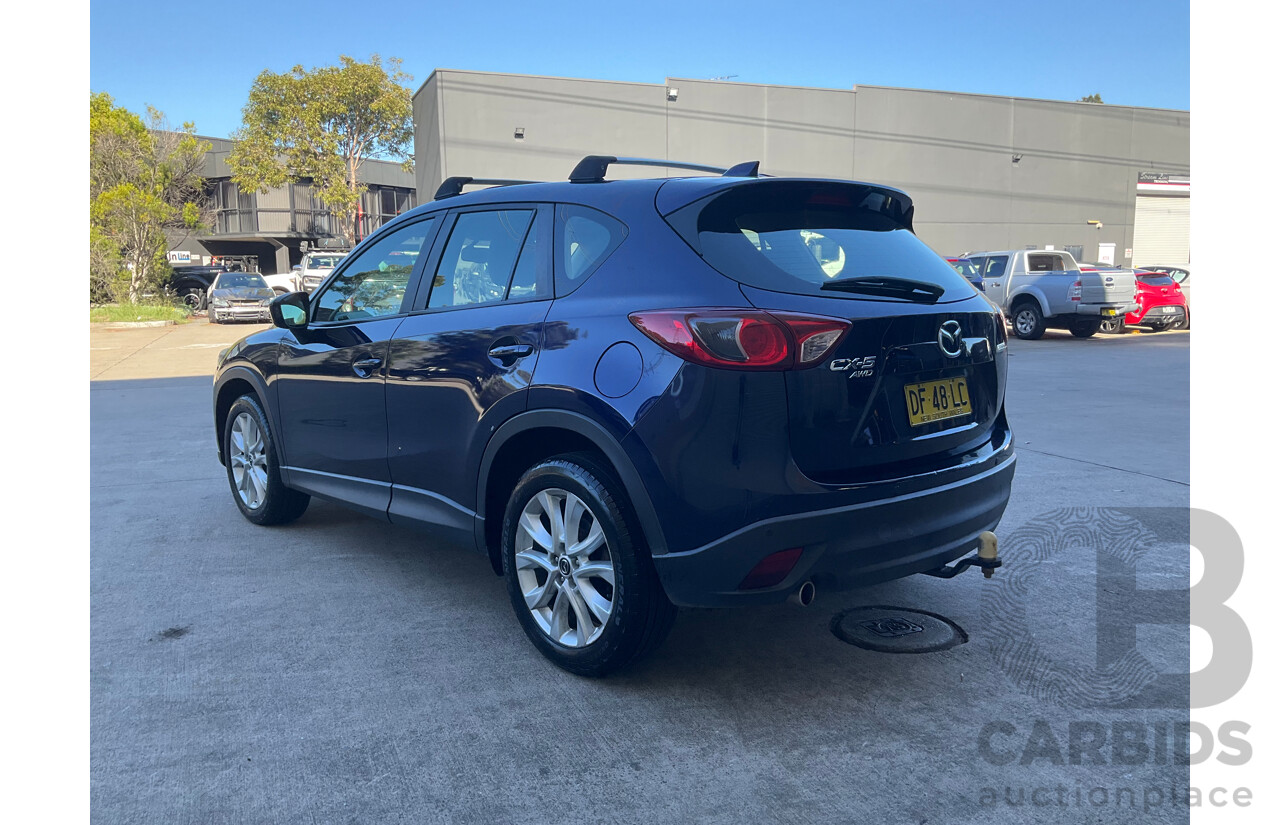 11/2012 Mazda Cx-5 Grand Tourer (4x4) 4d Wagon Stormy Blue Metallic Turbo Diesel 2.2L