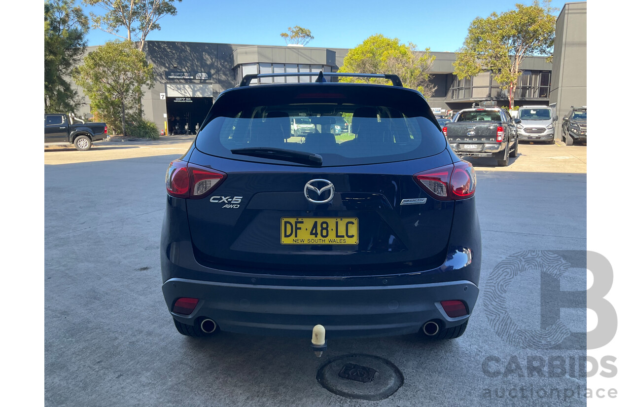 11/2012 Mazda Cx-5 Grand Tourer (4x4) 4d Wagon Stormy Blue Metallic Turbo Diesel 2.2L