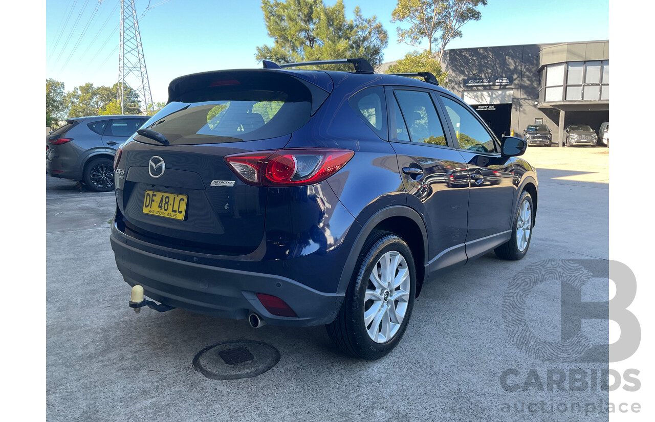 11/2012 Mazda Cx-5 Grand Tourer (4x4) 4d Wagon Stormy Blue Metallic Turbo Diesel 2.2L