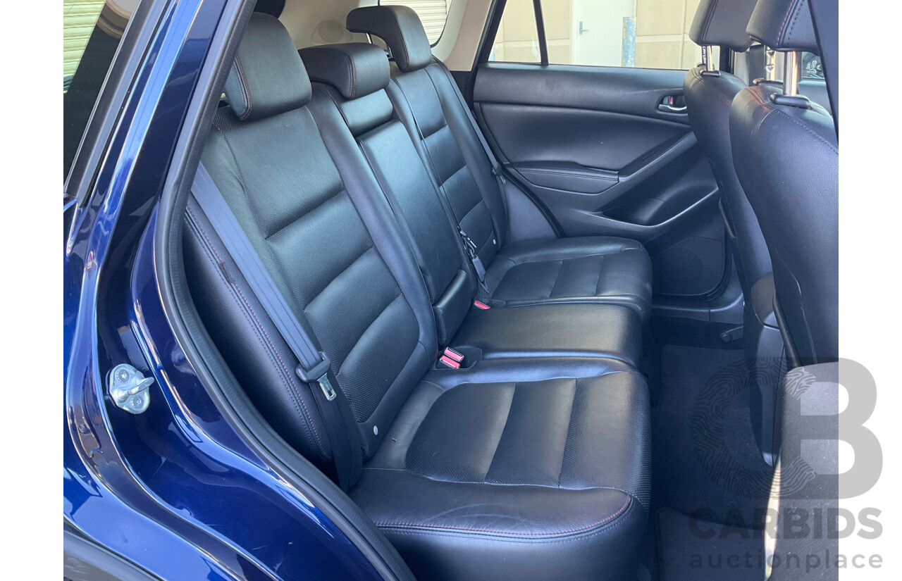 11/2012 Mazda Cx-5 Grand Tourer (4x4) 4d Wagon Stormy Blue Metallic Turbo Diesel 2.2L