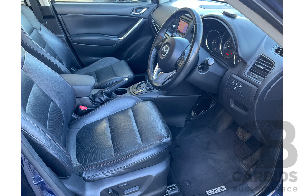 11/2012 Mazda Cx-5 Grand Tourer (4x4) 4d Wagon Stormy Blue Metallic Turbo Diesel 2.2L