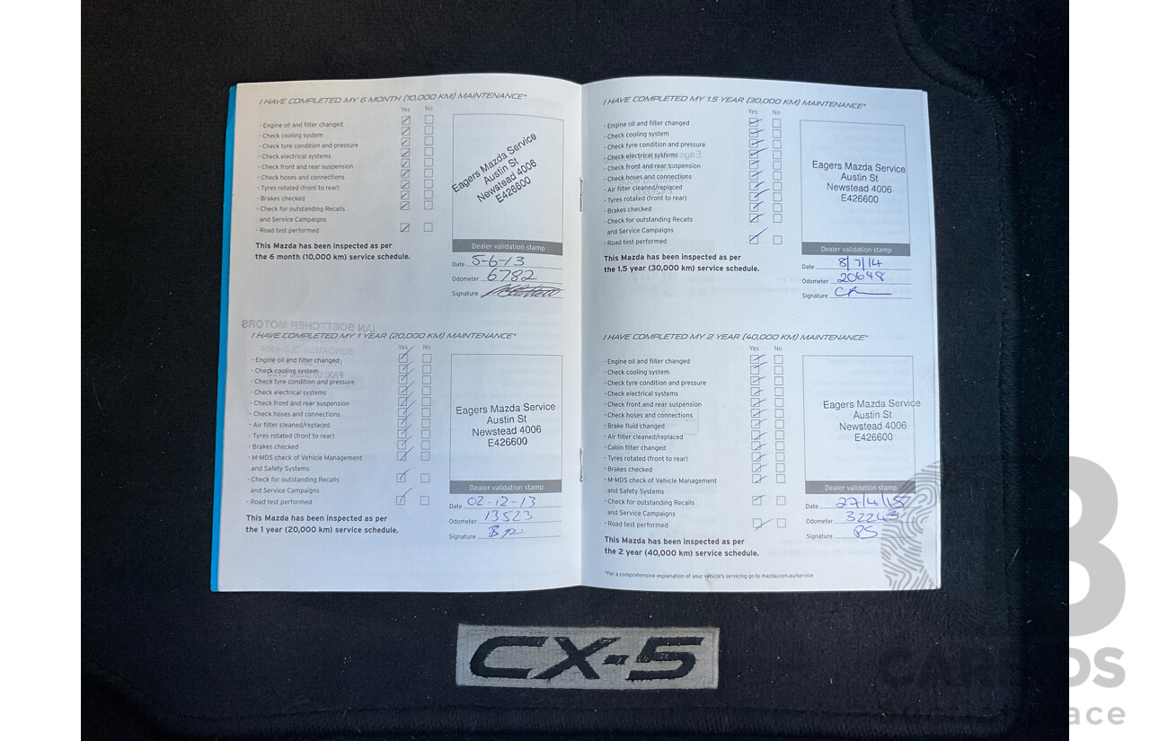 11/2012 Mazda Cx-5 Grand Tourer (4x4) 4d Wagon Stormy Blue Metallic Turbo Diesel 2.2L