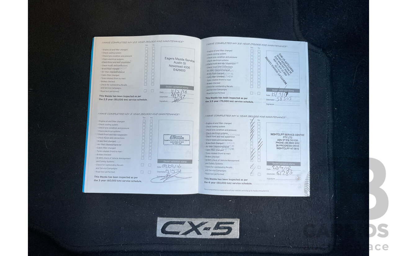 11/2012 Mazda Cx-5 Grand Tourer (4x4) 4d Wagon Stormy Blue Metallic Turbo Diesel 2.2L