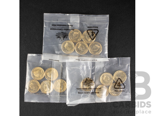 Fifteen Australian RAM UNC Commemorative Two Dollar Coins Including 2021 Ambulance Services, 2020 Firefighters, 2022 Frontline Workers