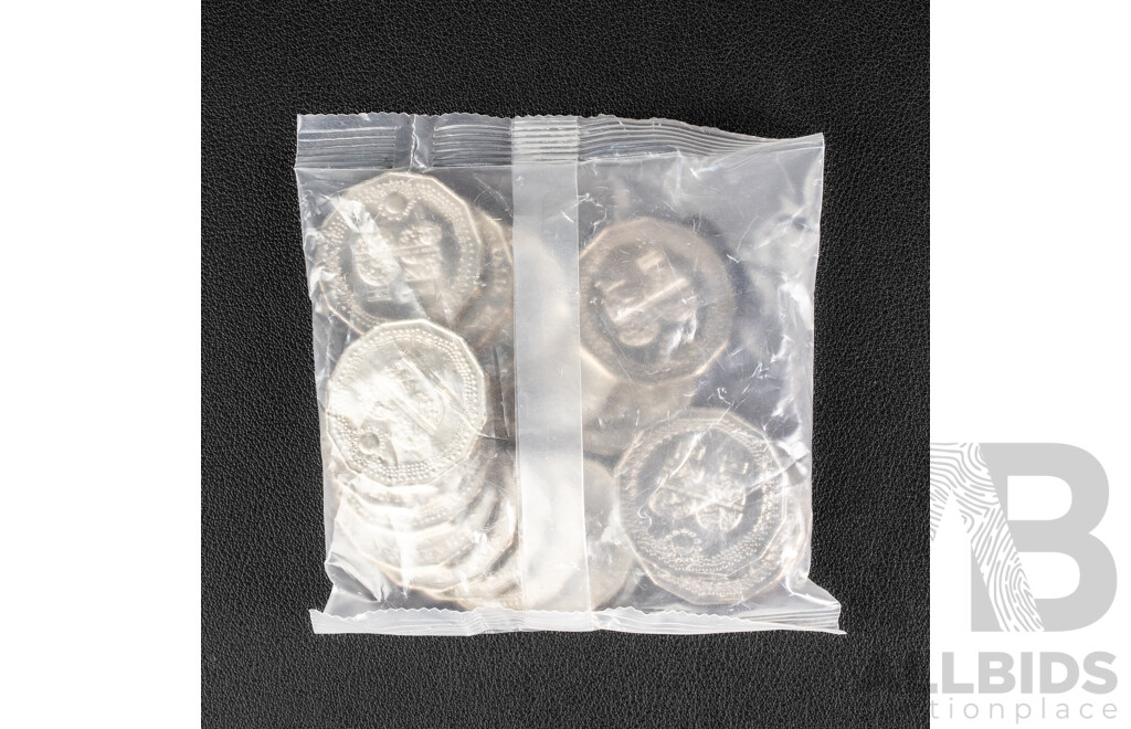 Twenty Australian RAM 2024 UNC Fifty Cent Coins, Fifty Years of the NAIDOC Committee