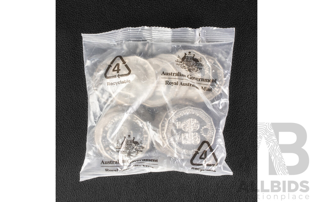 Twenty Australian RAM 2024 UNC Fifty Cent Coins, Fifty Years of the NAIDOC Committee