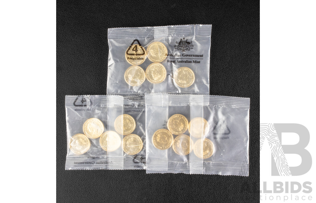 Fifteen Australian RAM UNC Commemorative Two Dollar Coins Including 2021 Ambulance Services, 2020 Firefighters, 2022 Frontline Workers