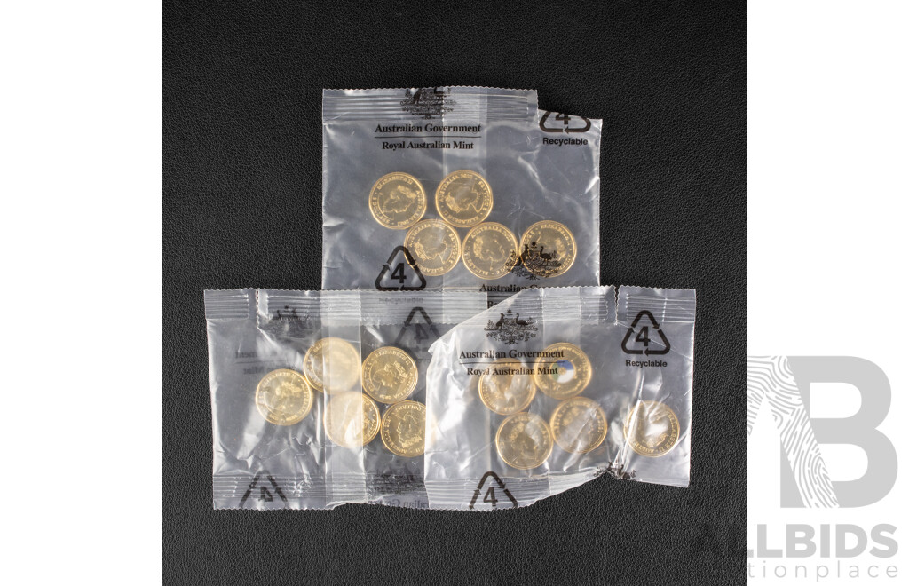 Fifteen Australian RAM UNC Commemorative Two Dollar Coins Including 2022 Seventy Fifth Anniversary of Peacekeeping and 2020 Seventy Five Years End of WW2, 2020 Firefighters