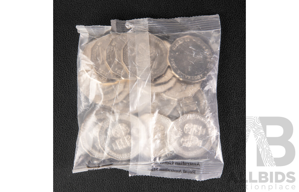 Twenty Australian RAM 2024 UNC Fifty Cent Coins, Fifty Years of the NAIDOC Committee
