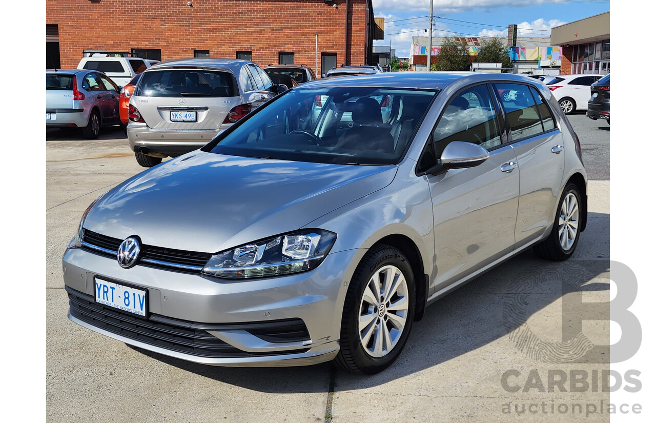 7/2017 Volkswagen Golf 110 TSI Trendline AU MY18 5d Hatchback Silver 1.4L