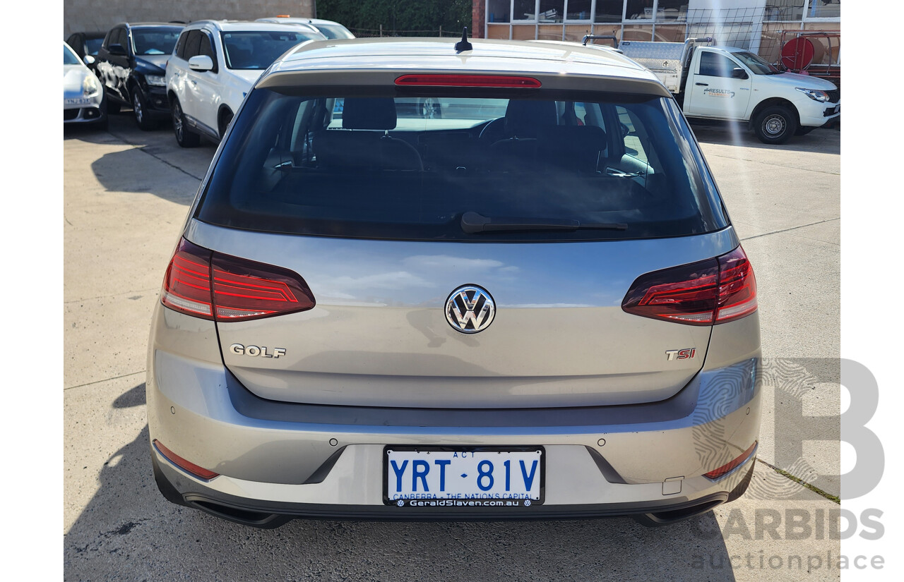 7/2017 Volkswagen Golf 110 TSI Trendline AU MY18 5d Hatchback Silver 1.4L