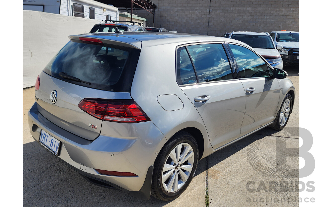 7/2017 Volkswagen Golf 110 TSI Trendline AU MY18 5d Hatchback Silver 1.4L