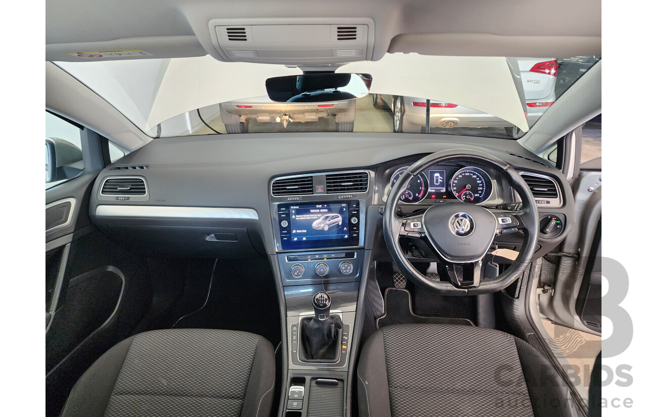 7/2017 Volkswagen Golf 110 TSI Trendline AU MY18 5d Hatchback Silver 1.4L