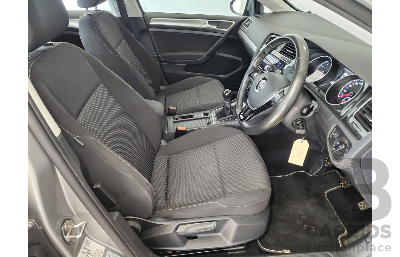 7/2017 Volkswagen Golf 110 TSI Trendline AU MY18 5d Hatchback Silver 1.4L