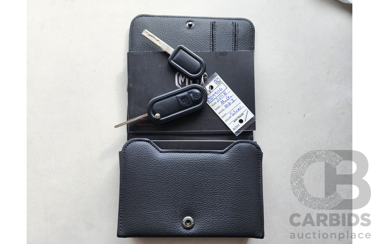 2/2019 M.G. MG3 Core MY18 Update 5d Hatchback Silver 1.5L