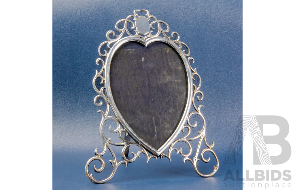 Antique Art Nouveau Silver Bedside Picture Frame, London