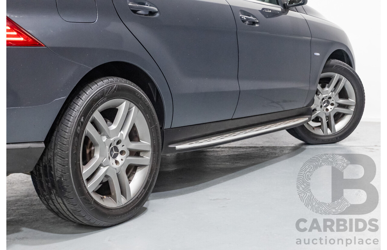 5/2012 Mercedes-Benz ML 250 CDI Bluetec (AWD) 166 4D Wagon Steel Grey Metallic Turbo Diesel 2.1L