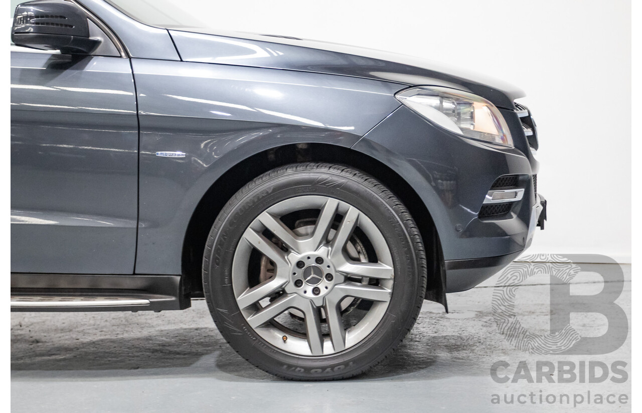 5/2012 Mercedes-Benz ML 250 CDI Bluetec (AWD) 166 4D Wagon Steel Grey Metallic Turbo Diesel 2.1L