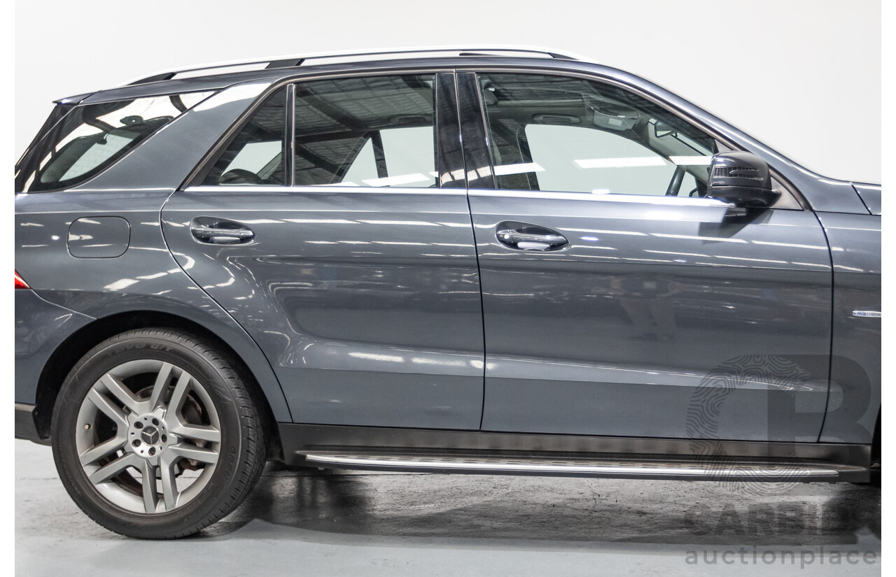 5/2012 Mercedes-Benz ML 250 CDI Bluetec (AWD) 166 4D Wagon Steel Grey Metallic Turbo Diesel 2.1L