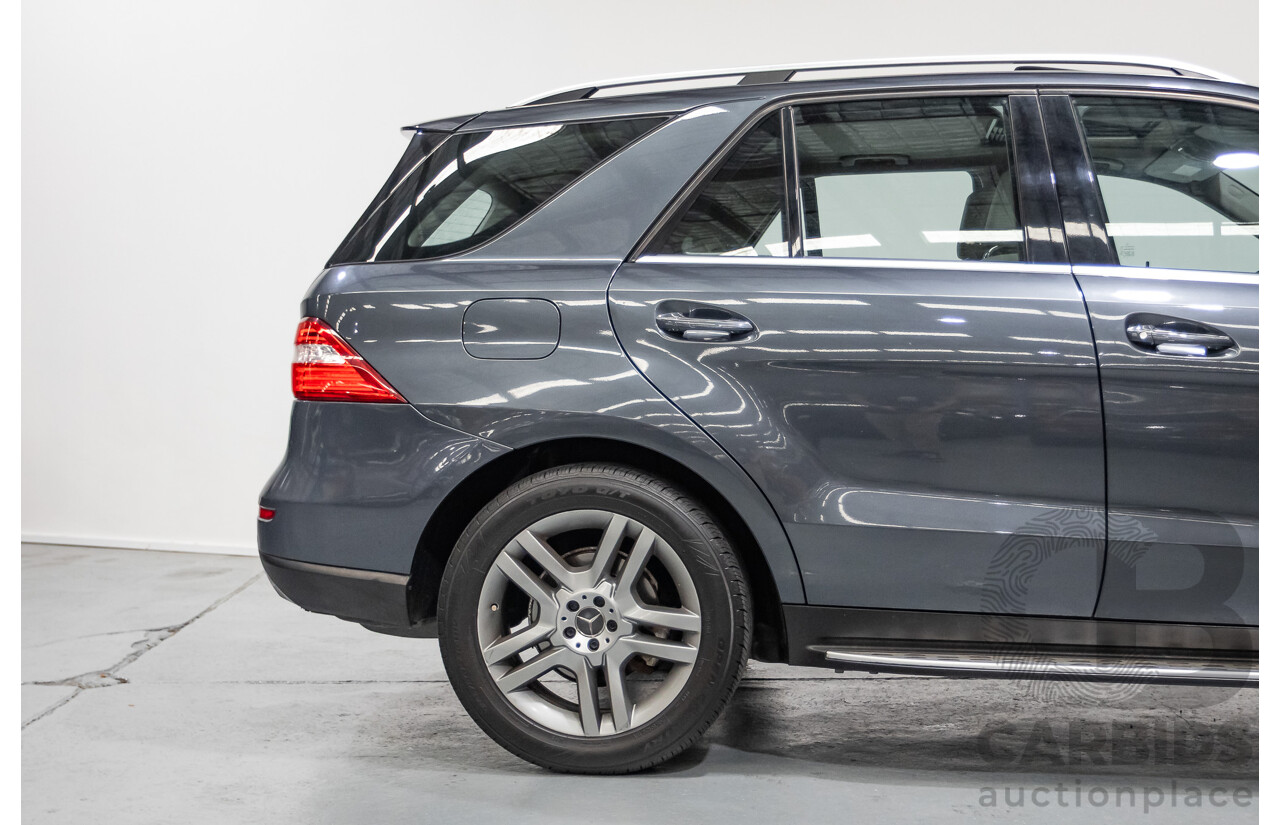 5/2012 Mercedes-Benz ML 250 CDI Bluetec (AWD) 166 4D Wagon Steel Grey Metallic Turbo Diesel 2.1L
