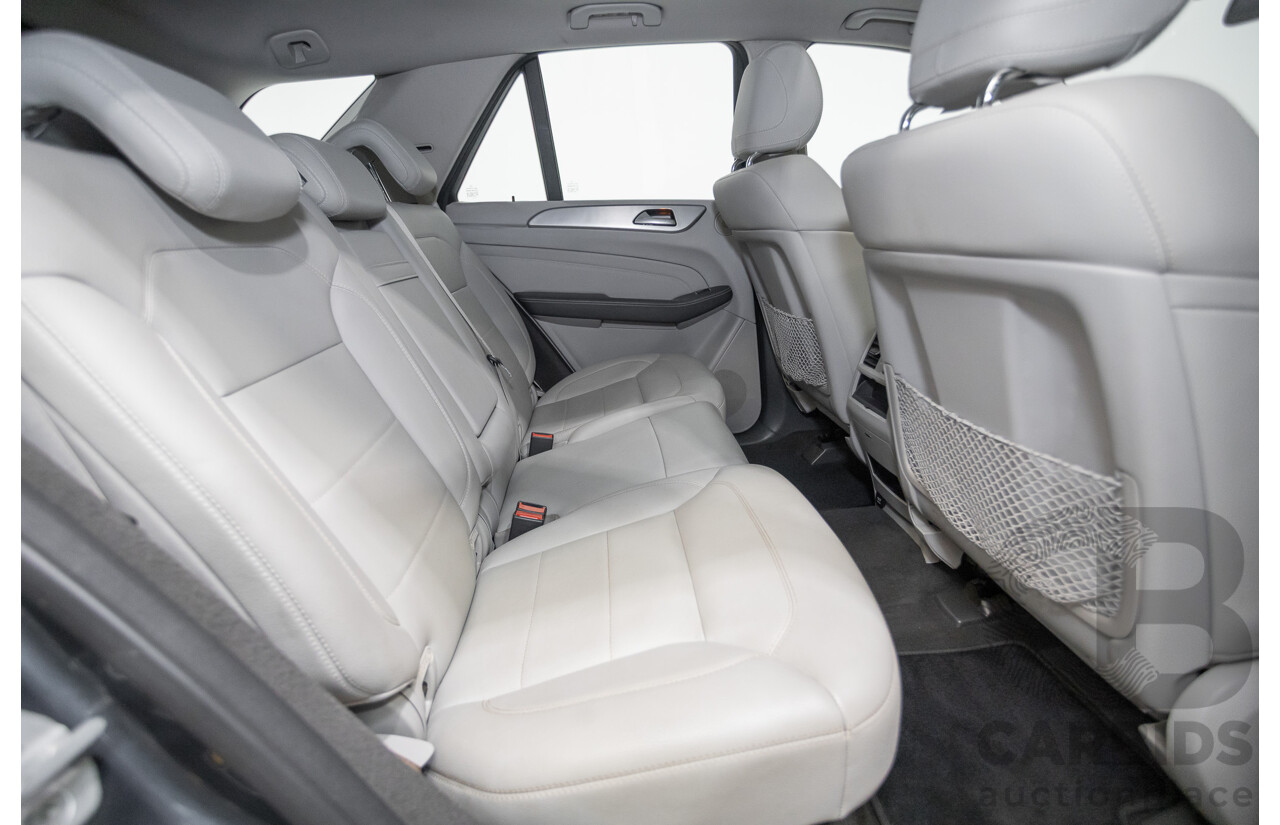 5/2012 Mercedes-Benz ML 250 CDI Bluetec (AWD) 166 4D Wagon Steel Grey Metallic Turbo Diesel 2.1L