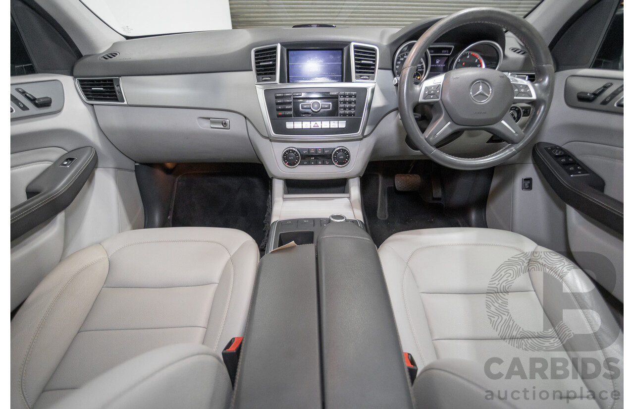 5/2012 Mercedes-Benz ML 250 CDI Bluetec (AWD) 166 4D Wagon Steel Grey Metallic Turbo Diesel 2.1L