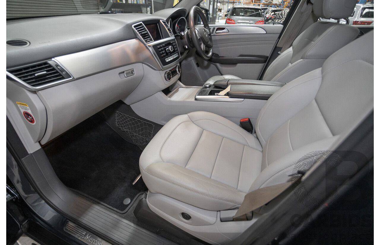 5/2012 Mercedes-Benz ML 250 CDI Bluetec (AWD) 166 4D Wagon Steel Grey Metallic Turbo Diesel 2.1L