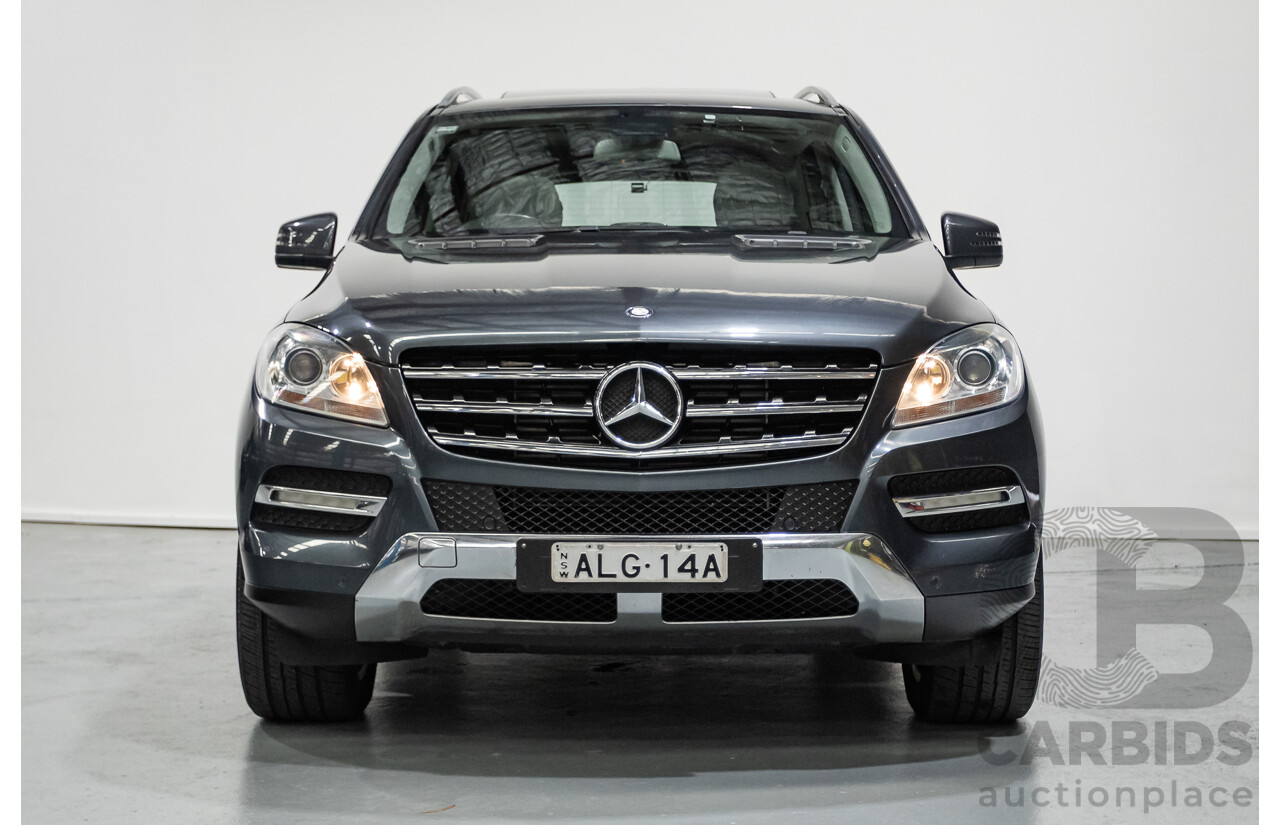 5/2012 Mercedes-Benz ML 250 CDI Bluetec (AWD) 166 4D Wagon Steel Grey Metallic Turbo Diesel 2.1L