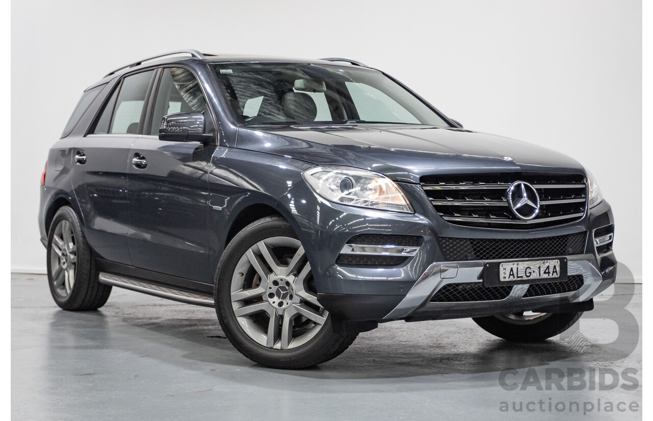 5/2012 Mercedes-Benz ML 250 CDI Bluetec (AWD) 166 4D Wagon Steel Grey Metallic Turbo Diesel 2.1L