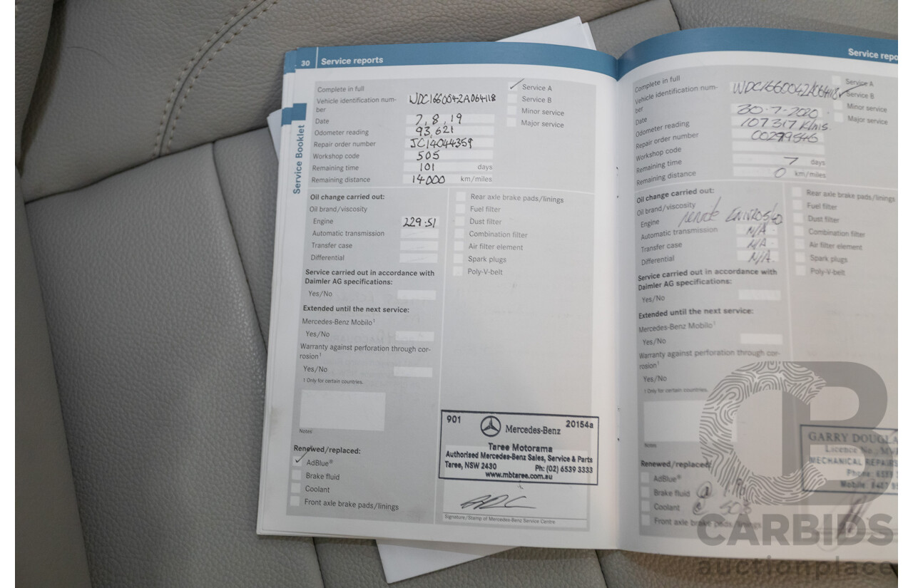 5/2012 Mercedes-Benz ML 250 CDI Bluetec (AWD) 166 4D Wagon Steel Grey Metallic Turbo Diesel 2.1L