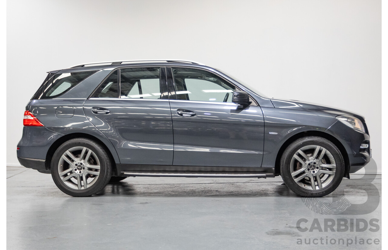 5/2012 Mercedes-Benz ML 250 CDI Bluetec (AWD) 166 4D Wagon Steel Grey Metallic Turbo Diesel 2.1L