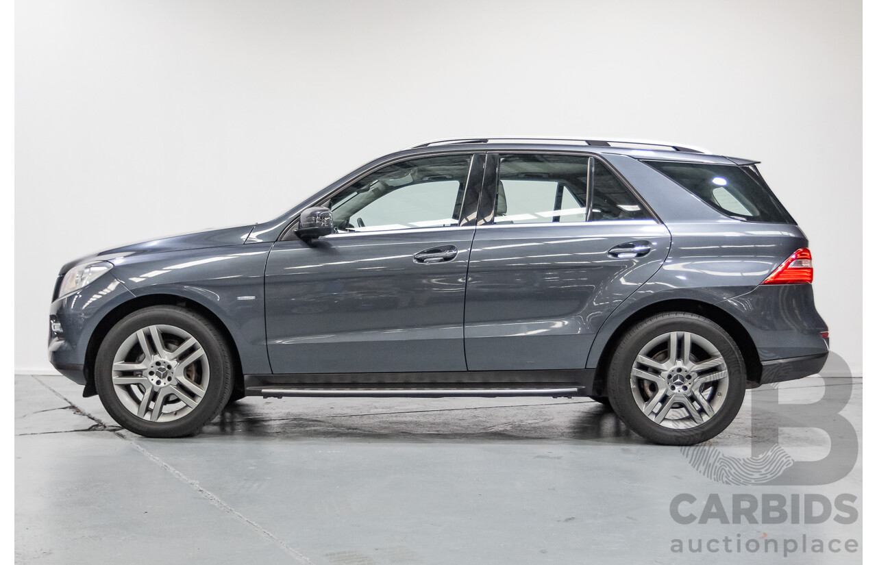 5/2012 Mercedes-Benz ML 250 CDI Bluetec (AWD) 166 4D Wagon Steel Grey Metallic Turbo Diesel 2.1L