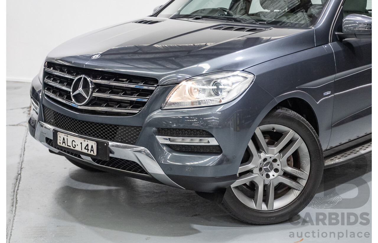 5/2012 Mercedes-Benz ML 250 CDI Bluetec (AWD) 166 4D Wagon Steel Grey Metallic Turbo Diesel 2.1L