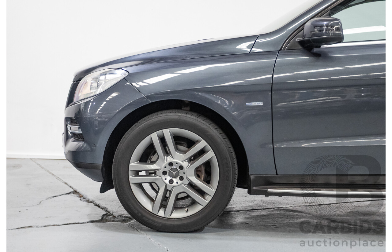 5/2012 Mercedes-Benz ML 250 CDI Bluetec (AWD) 166 4D Wagon Steel Grey Metallic Turbo Diesel 2.1L