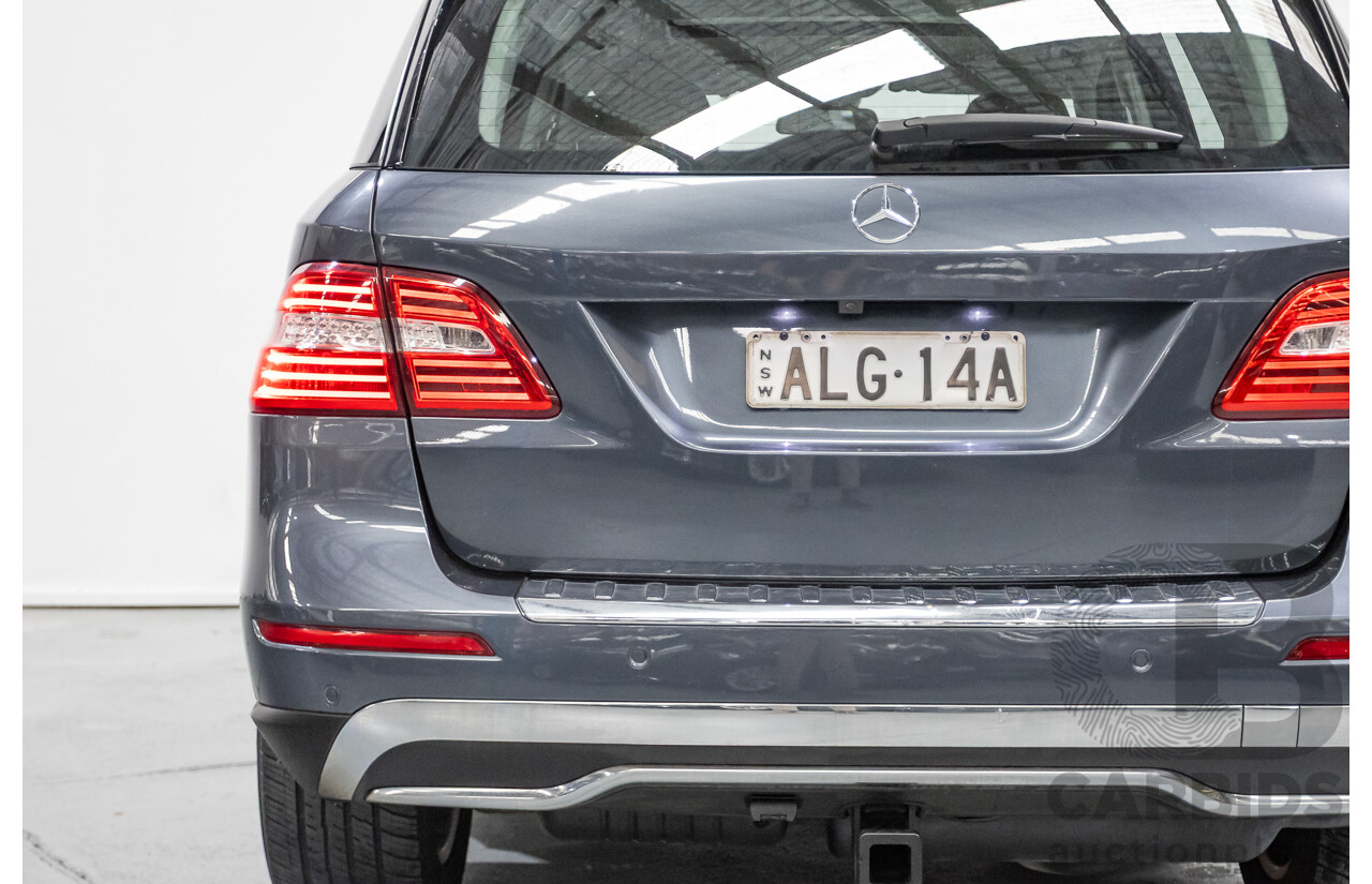 5/2012 Mercedes-Benz ML 250 CDI Bluetec (AWD) 166 4D Wagon Steel Grey Metallic Turbo Diesel 2.1L