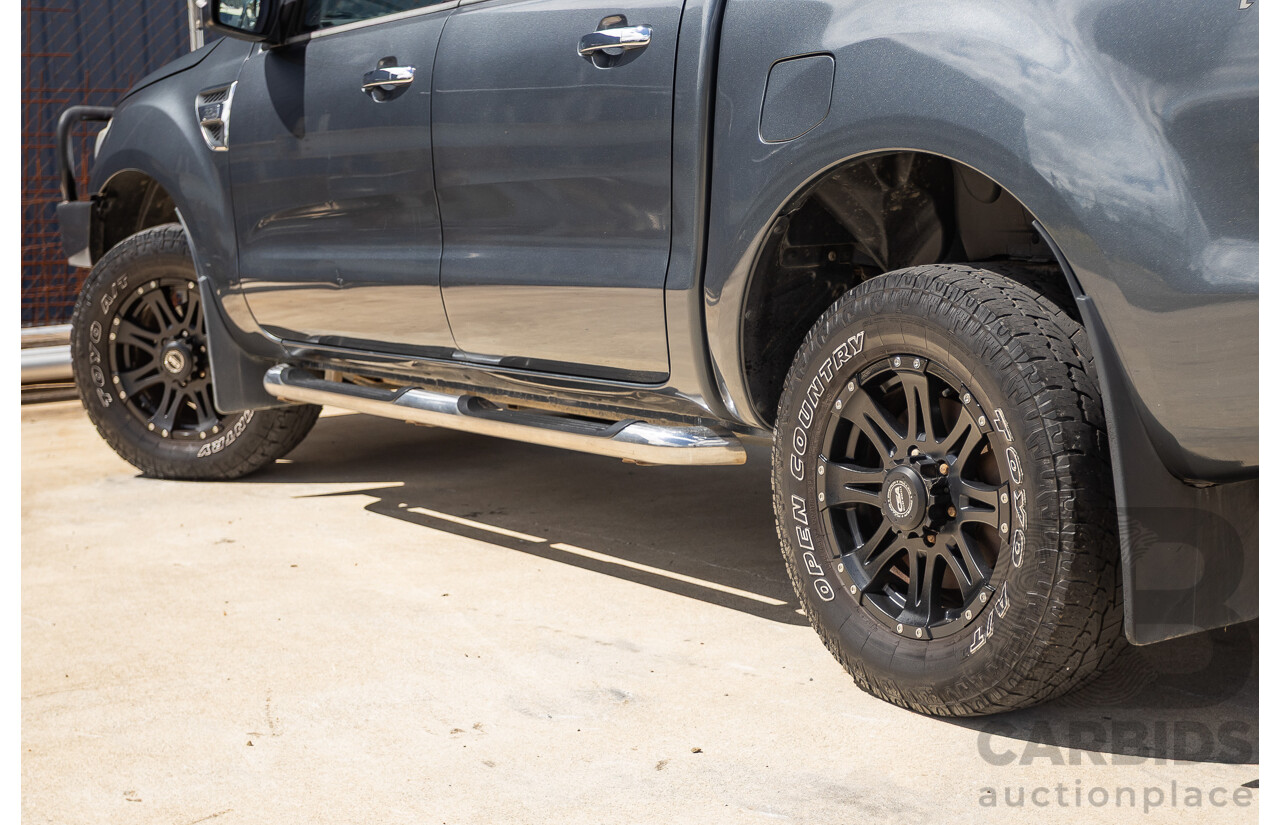 02/2015 Ford Ranger XLT 3.2 (4x4) PX Dual Cab Utility Grey Turbo Diesel 3.2L