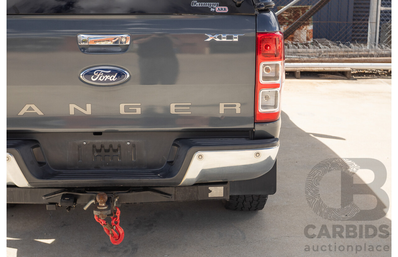 02/2015 Ford Ranger XLT 3.2 (4x4) PX Dual Cab Utility Grey Turbo Diesel 3.2L