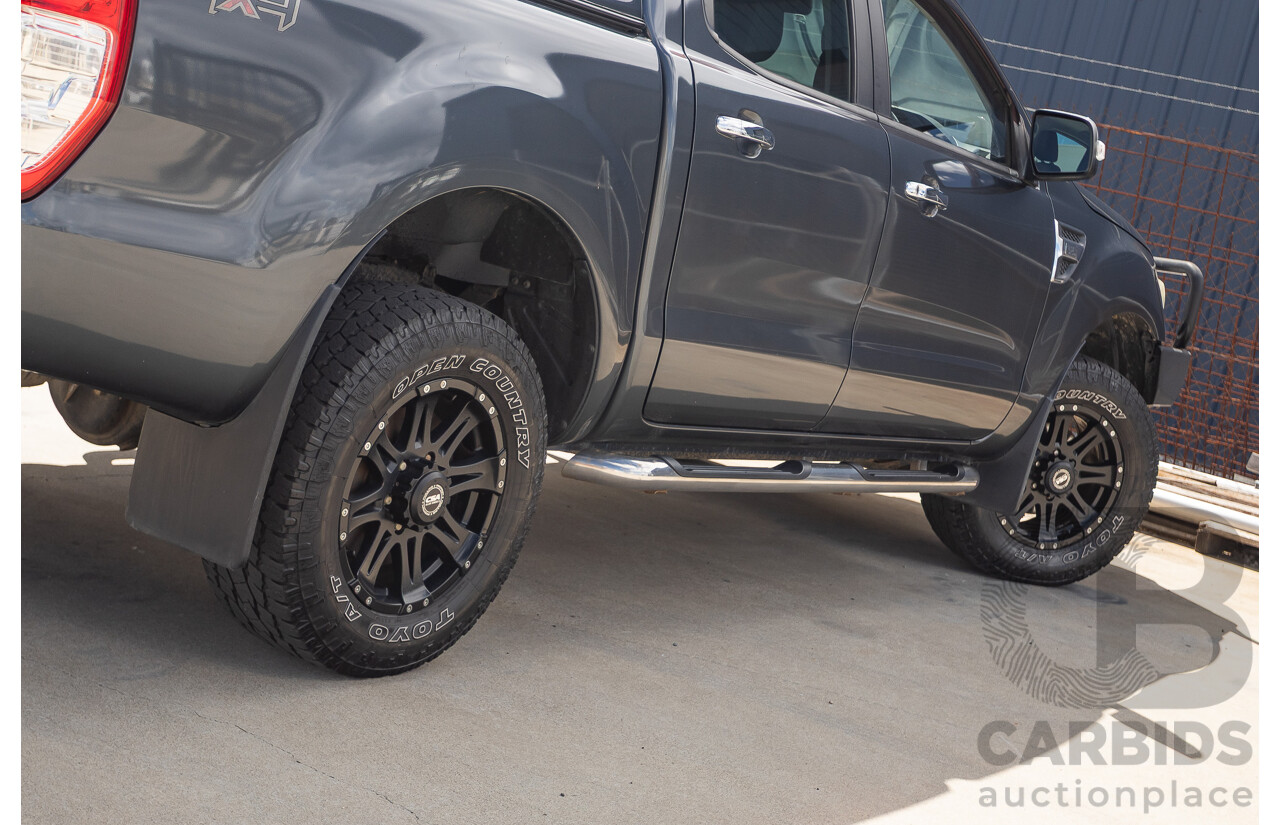 02/2015 Ford Ranger XLT 3.2 (4x4) PX Dual Cab Utility Grey Turbo Diesel 3.2L